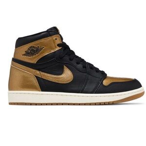 Jordan Kids Sneakers Black and Gold